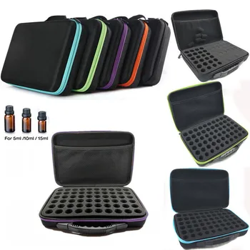 

60 Bottles Essential Case Carrying Holder 5/10/15ML Oil Nail Polish Organizador Storage Bag Travel Storage Box Zipper design