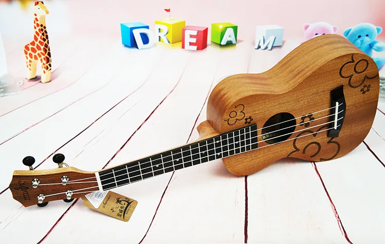 SevenAngel 23 "Укулеле концерт акустическая мини гитара из розового дерева Fretboard Uke 4