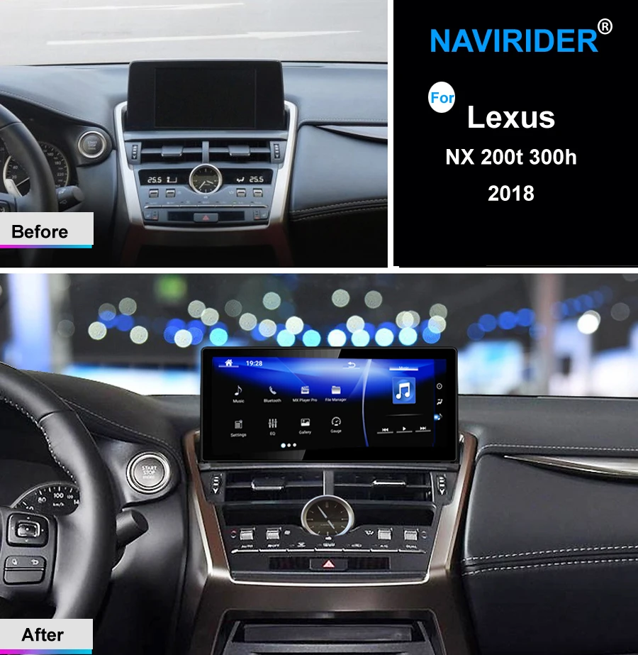 10,25 дюймов дисплей NAVIRIDER Android 7,1 Автомагнитола WiFi gps навигация головное устройство сенсорный экран для Lexus NX 200t 300h nx200