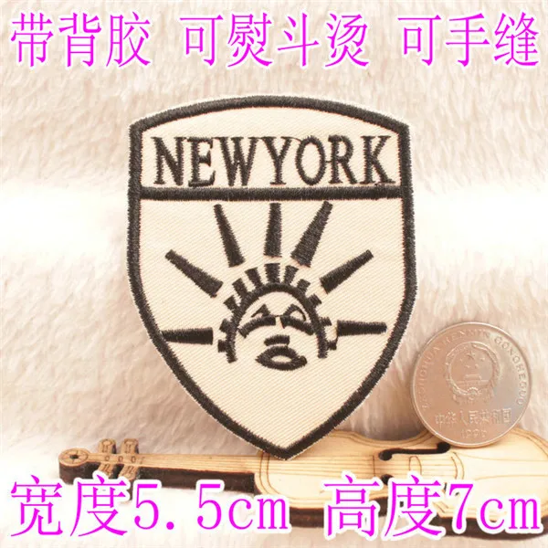 New York Liberty Statue Flying birds wings Iron On Clothes - 1