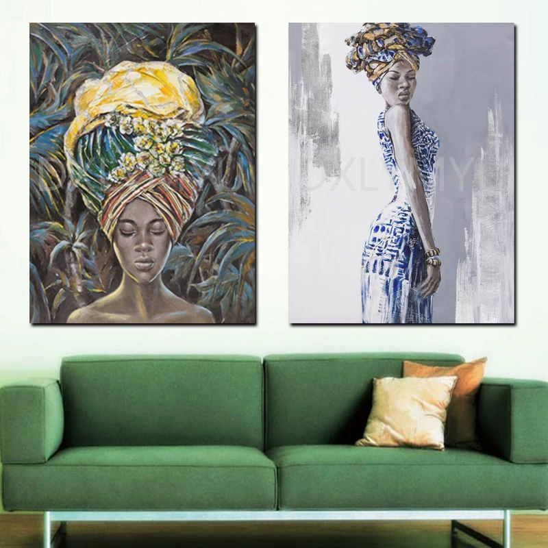

5d Diamond Embroidery Kits Cross stitch Home Decor Diamond Painting Mosaic Diy African Woman Pictures of Rhinestone Needlework