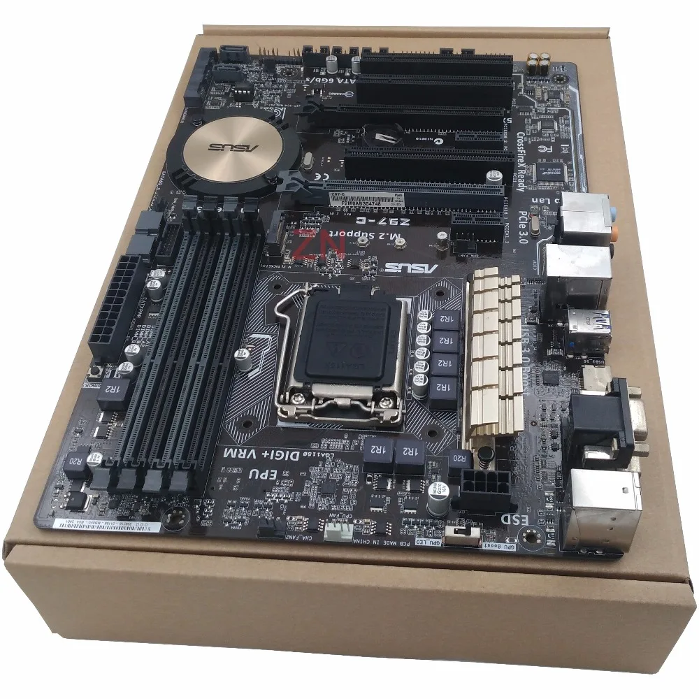 Оригинальный использовать сервер материнская плата для Asus Z97 C Socket 1150 I7 I5 I3