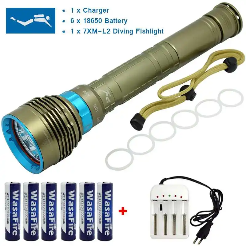 15000LM Power XM-L LED Diving Scuba Flashlight Torch 3Modes Underwater 100m Lamp 15000LM Power XM-L LED Diving Scuba Flashlight Torch 3Modes Underwater 100m Lamp