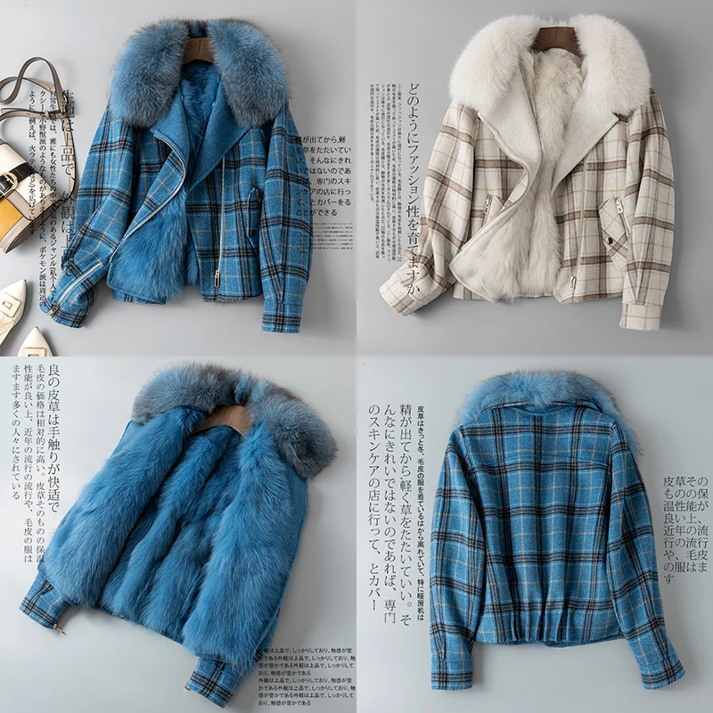 Hiver Réel Renard 2018 Zt1261 Veste Manteau De blue Beige Femme Automne Femelle Coréen Fourrure Femmes Doublure Vêtements Parka Vintage En Br8rOqITw