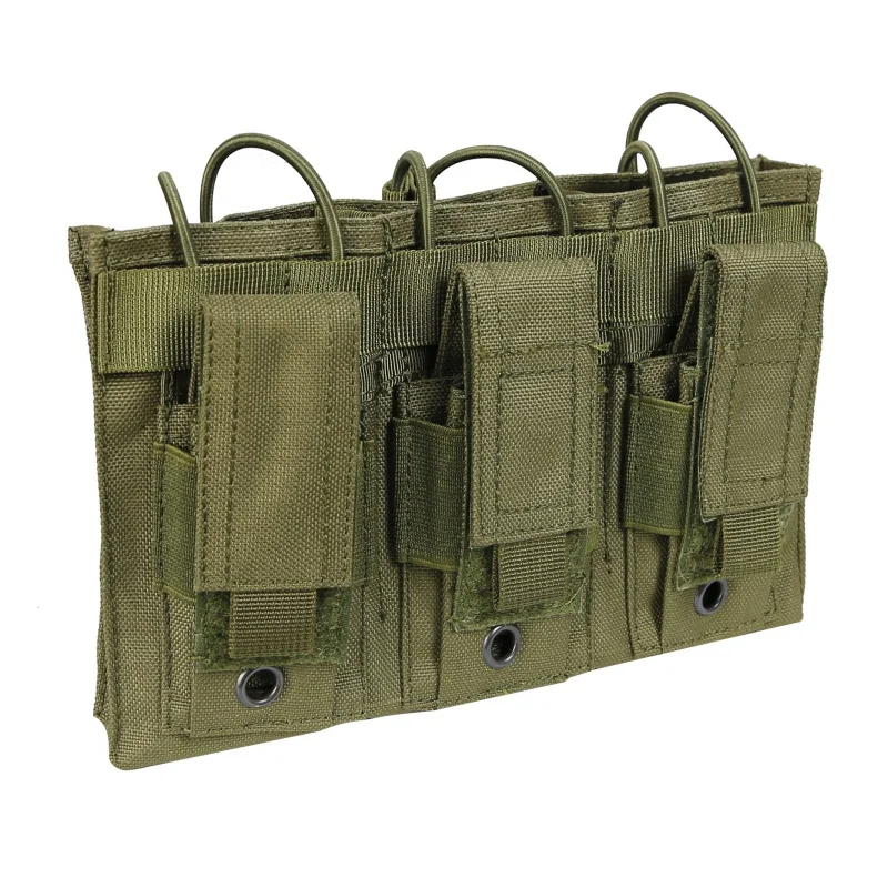 1000D нейлон тактический molle тройной Открытый-топ подсумок для журналов FAST AK AR M4 FAMAS Mag Pouch военный Пейнтбол оборудование Новое