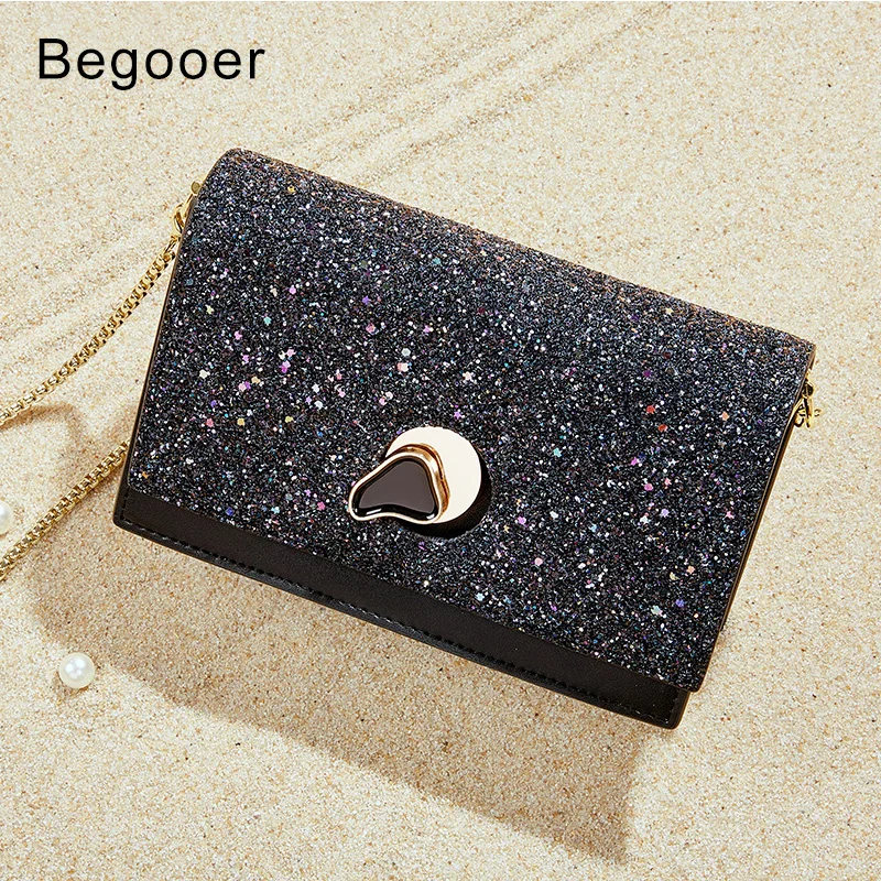 

Luxury Women Bag Genuine Leather Sequined Bags Girls Small Shoulder Messenger Bag Cross Body Fashion Ladies Evening Party Bags