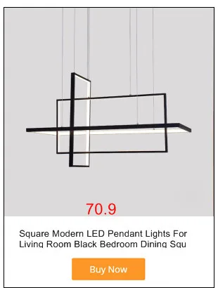 Современная люстра Светодиодный светильник для гостиной, столовой, квадратная черная домашняя кухонная люстра с пультом дистанционного управления для спальни