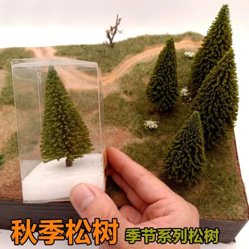 

Sand table building simulation tree Autumn pine Miniature situation consumables