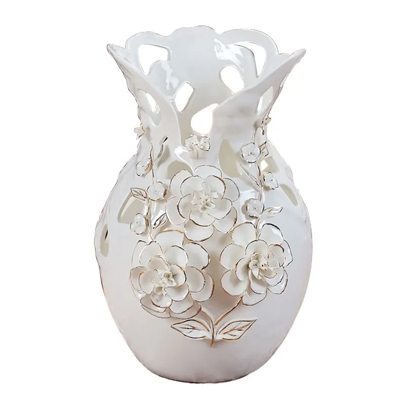 XYSQWZ Ceramics European Enamel Porcelain Floor Large Vases Modern Home Decoration Living Room Decoration