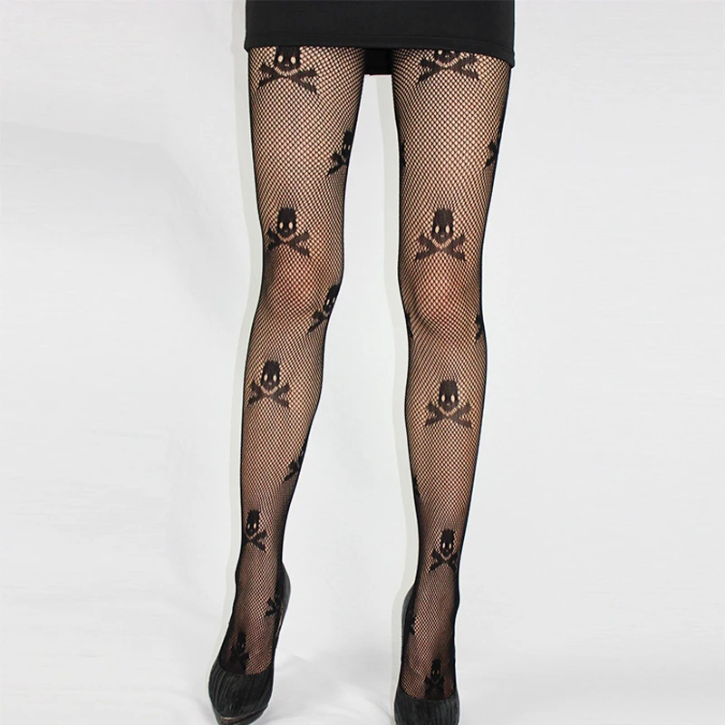 Женские ажурные колготки SP & CITY черные в стиле Харадзюку|pantyhose black|tights women sexyfashion