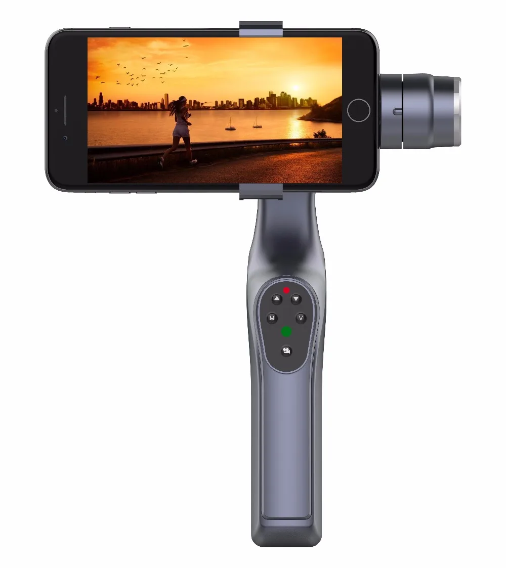 

Brushless Handheld Phone New XJJJ JJ-1S 2-axis Stabilizer 330 Degree Smartphone Gimbal Holder Mount Built-in Bluetooth