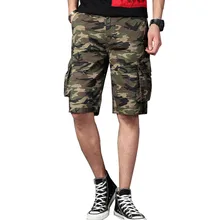 MORUANCLE мужские камуфляж, Военный стиль карго шорты с повседневные штаны с карманами камуфляж тактические шорты для мужчин хлопок