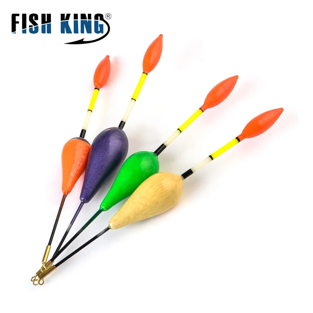 FISH KING, 4 шт./лот, разные размеры, цвет, Articulos De Pesca, поплавок, набор, буй, Boia, поплавки для ловли карпа, рыболовные снасти, аксессуары, flotador