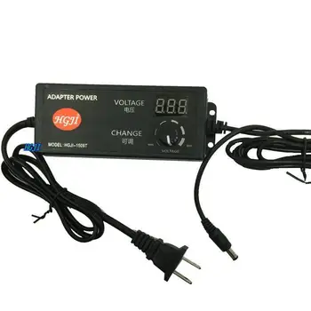 

AC/DC Adjustable Power Adapter Supply 4-24V 2.5A 60W Speed Control Volt Display Plug in to 5.5*2.1mm Connector