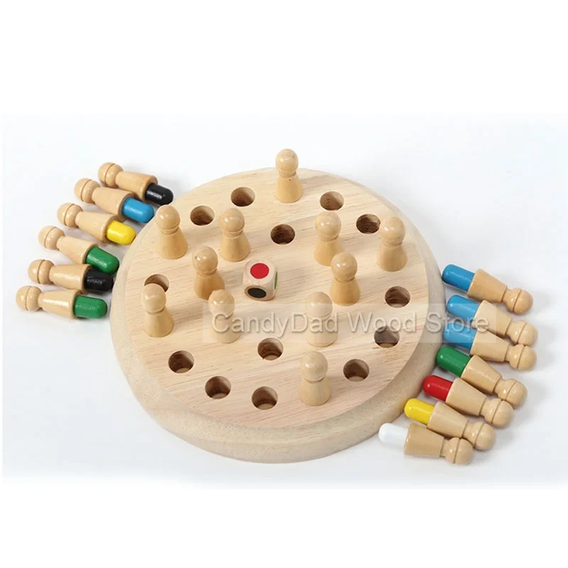 

Montessori Educational Toy Baby Wooden Memory Developing Compete Chess Learning Educational Preschool training Brinquedos Juguet