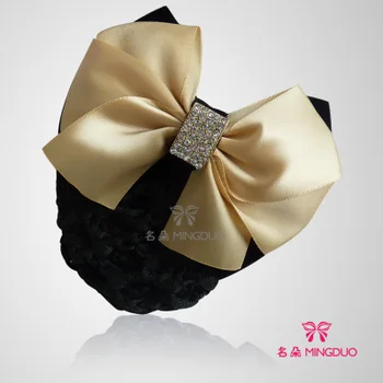 

wholesale Jewelry set 10pc Hotel high-grade Korean occupation capitatum hair ribbon bow bank handmade headwear Snood airlin