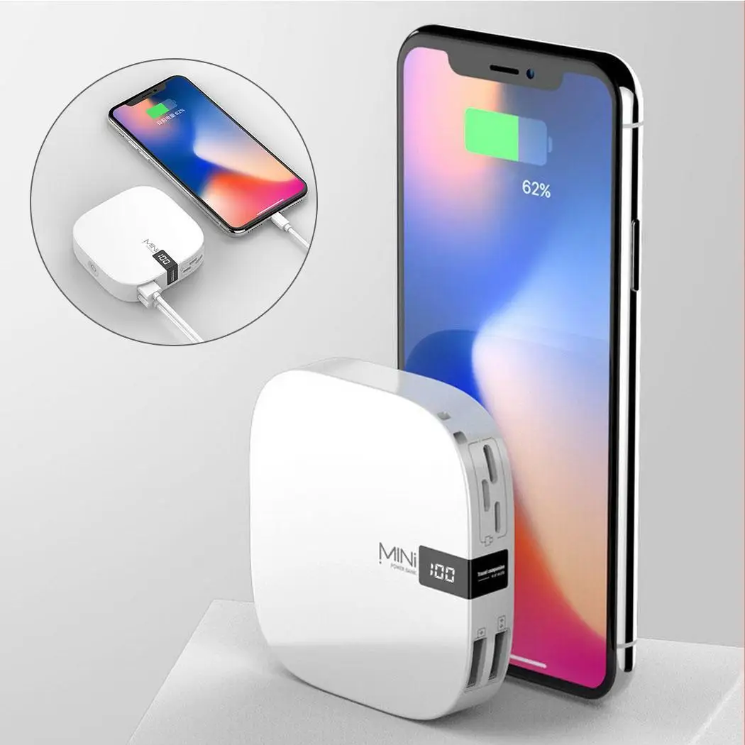 

10000mAh Wireless Power Bank Portable Mini Fast Charger Powerbank Dual USB External Battery Charger For Xiaomi MI iphone