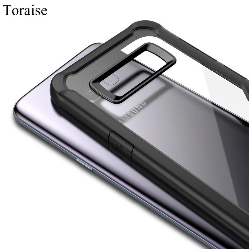 Полный Чехол Toraise для Samsung Galaxy S8 чехол Plus силиконовая акриловая прозрачная задняя