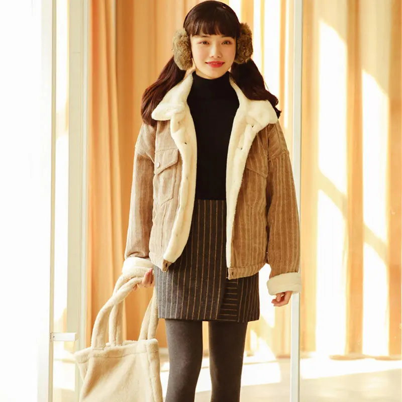 Delle Khaki pink Cappotti Parka Giacca Coreano Red Di Signore purple Vintage Chaqueta Streetwear Corto Rosa Jakcet Cappotto 2018 Lq469 Mujer Donne Inverno Caldo dRvxq6dHOw