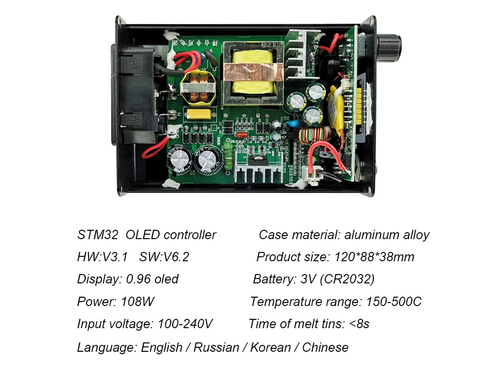 KSGER T12 русская паяльная станция STM32 OLED T12 паяльник советы FX9501 ручка сварочные инструменты Алюминиевый сплав чехол DIY наборы