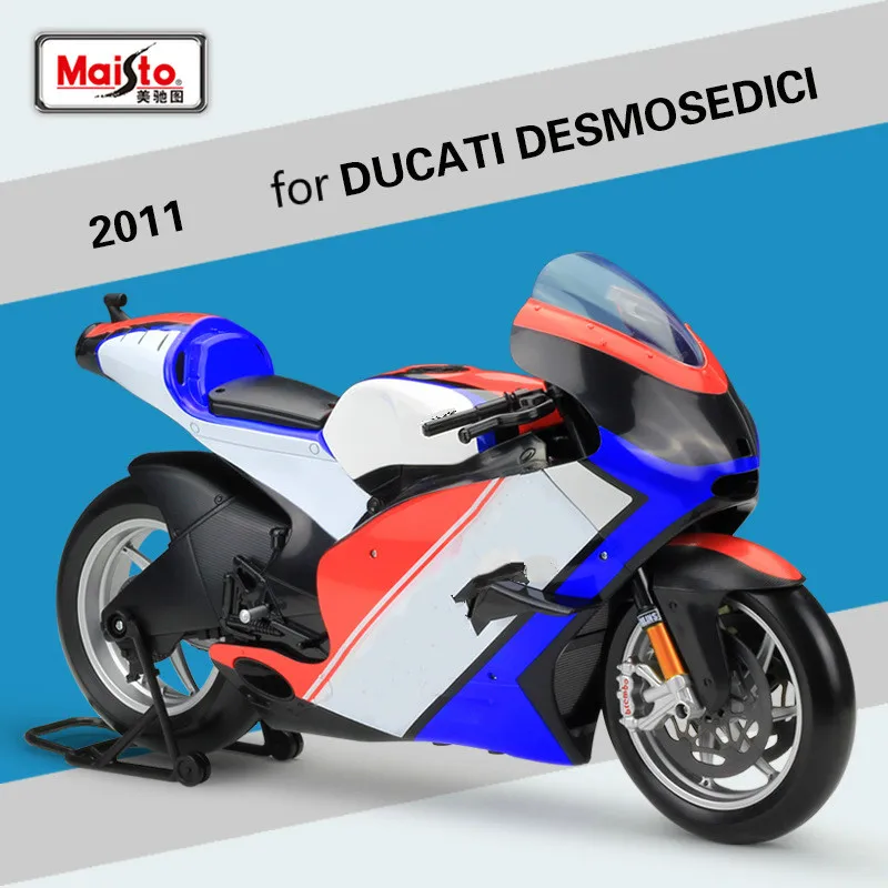 

Maisto for DUCATI Motorcycle Model Diecast Offroad Racing Motorbike for Ducati DESMOSEDICI 2011 Scooter Cross-country Motor 1:6