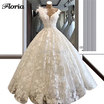 

Vestido De Noiva Ball Gown Dubai Design Wedding Dresses 2019 Sleeveless Illusion Bridal Gowns Arabic Turkish Lace Wedding Dress