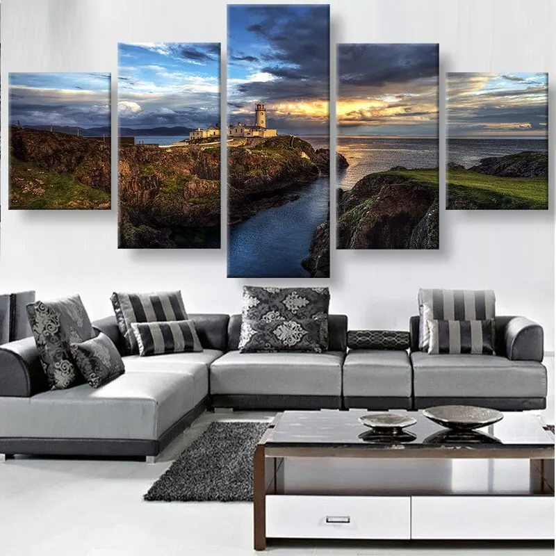 

5 Pieces Home Decor For Living Room Canvas Printed Landscape Pictures Views of Ireland Modern Decoration Painting Artwork