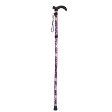 Складная прочная нескользящая пятисекционная тростниковая трость для путешествий с рисунком, регулируемые костыли