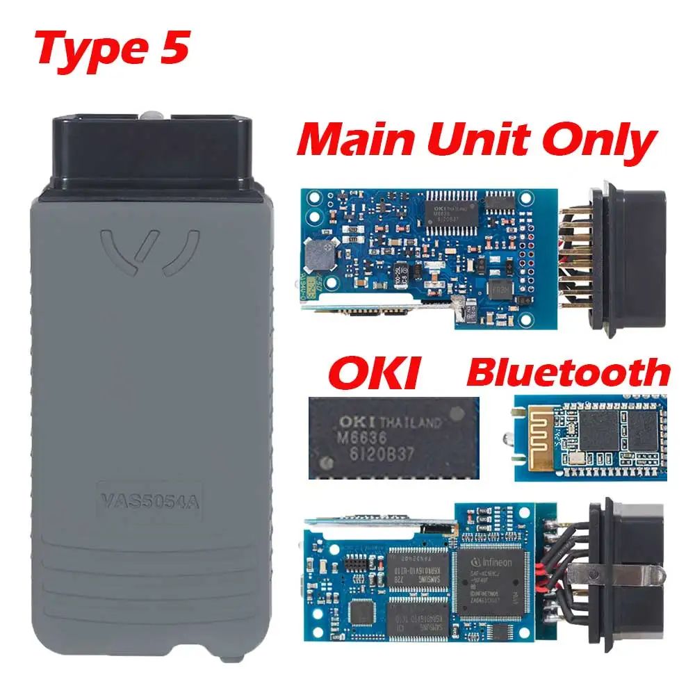 5054 ODIS V4.3.3 5054A OKI полный чип 5054a uds Bluetooth диагностический инструмент 5 шт./лот DHL - Цвет: Type 5