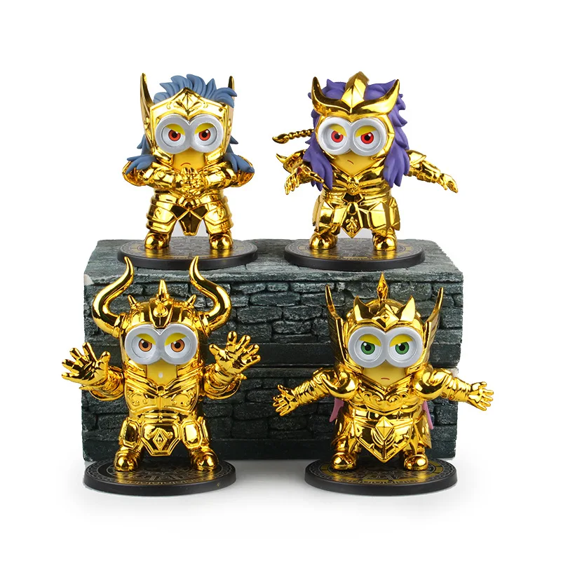 

Super popular Cosplay Saint Seiya 2 Aries Aquarius Taurus Scorpio PVC Figure Collection Toy 10~12cm
