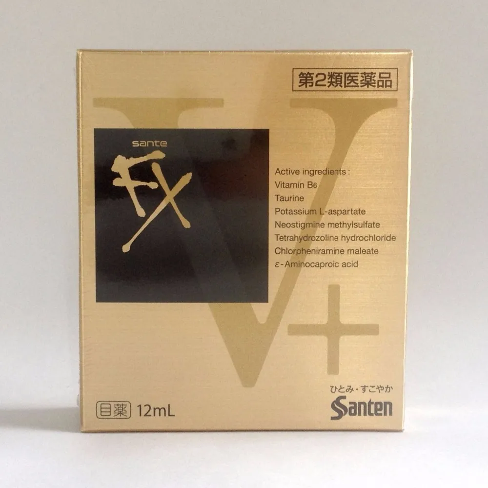 

Santen Sante FX V Plus Cool Eye Drops Made in Japan Eyedrops 12ml V HOT SALE