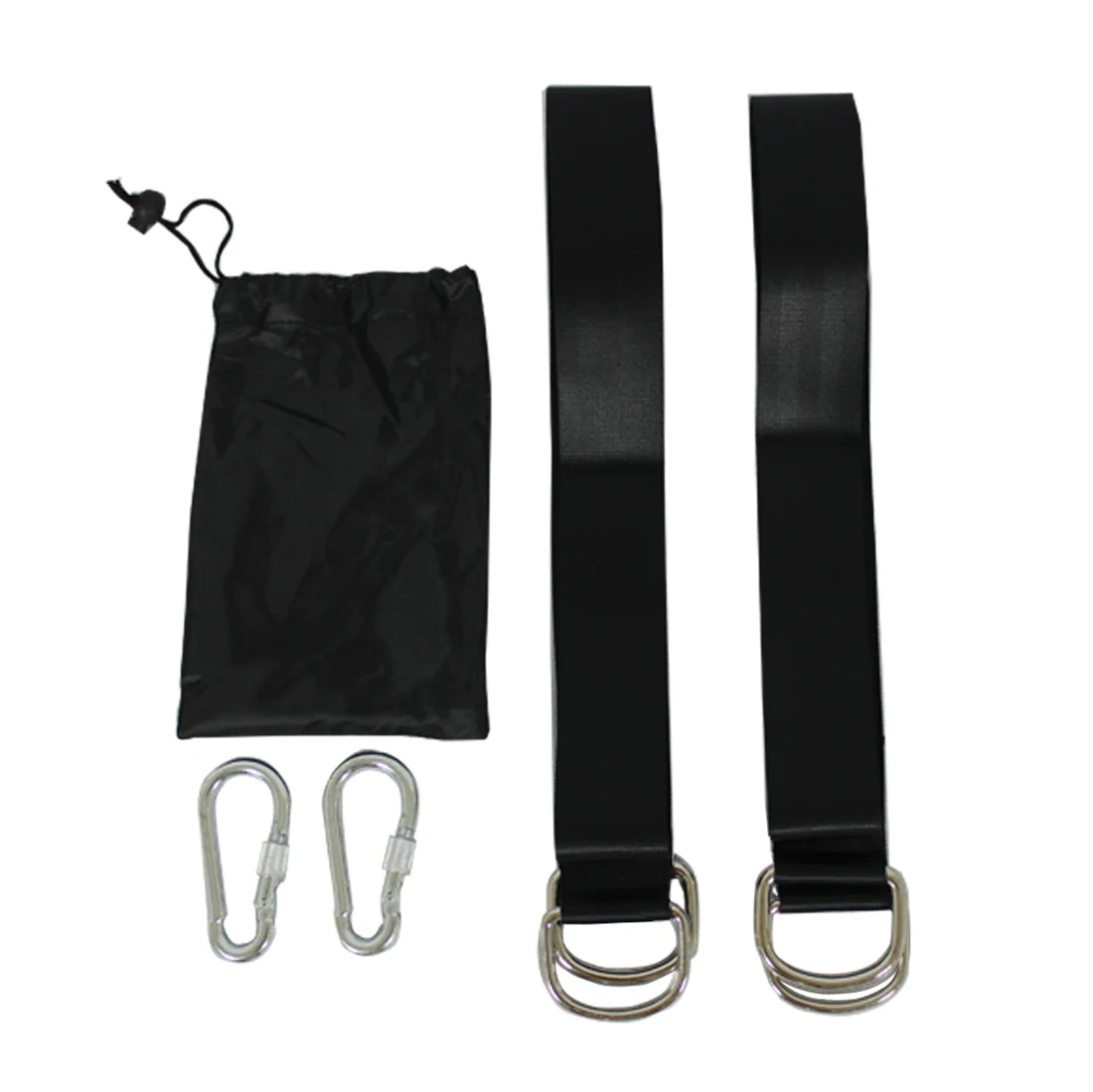 2 x Rope Lock Tie Strength Polyester Webbing Straps Safe Ropes Outdoor Swing Straps Hammock Straps Load 300KG Golden 5*150CM 3