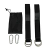 2 x Rope Lock Tie Strength Polyester Webbing Straps Safe Ropes Outdoor Swing Straps Hammock Straps Load 300KG Golden 5*150CM 3