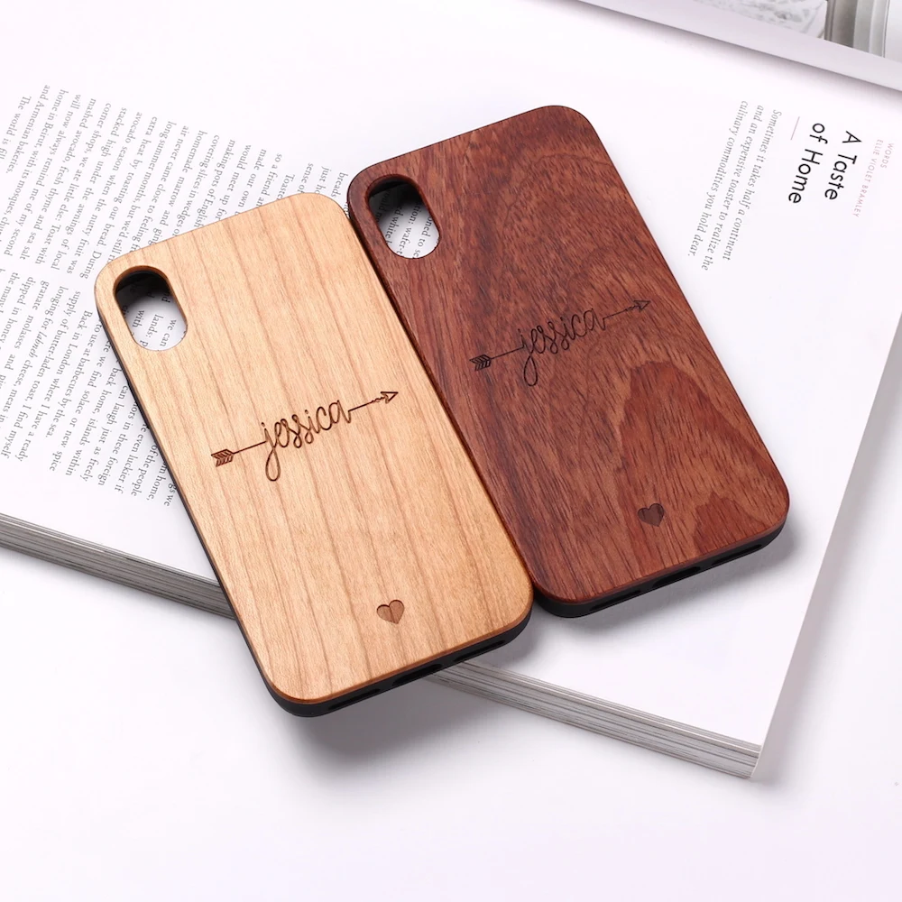 Archer Heartbeat Lover Cupido Love Personalized Custom Wood Phone Case For iPhone 12 11 13Pro XS Max 7 7Plus 8 8Plus X XR