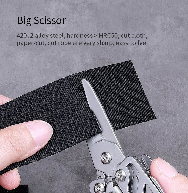 Xiaomi Mijia huohou Многофункциональный карманный складной нож 420J2 из нержавеющей стали Длинные плоскогубцы режущий веревочный нож подарок для мужчин