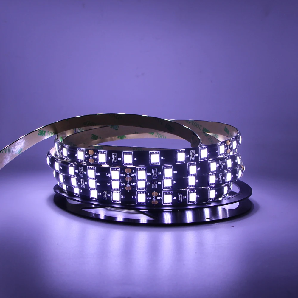 Светодиодная лента 12 В светильник 5050 SMD 60 светодиодов/м черная Гибкая