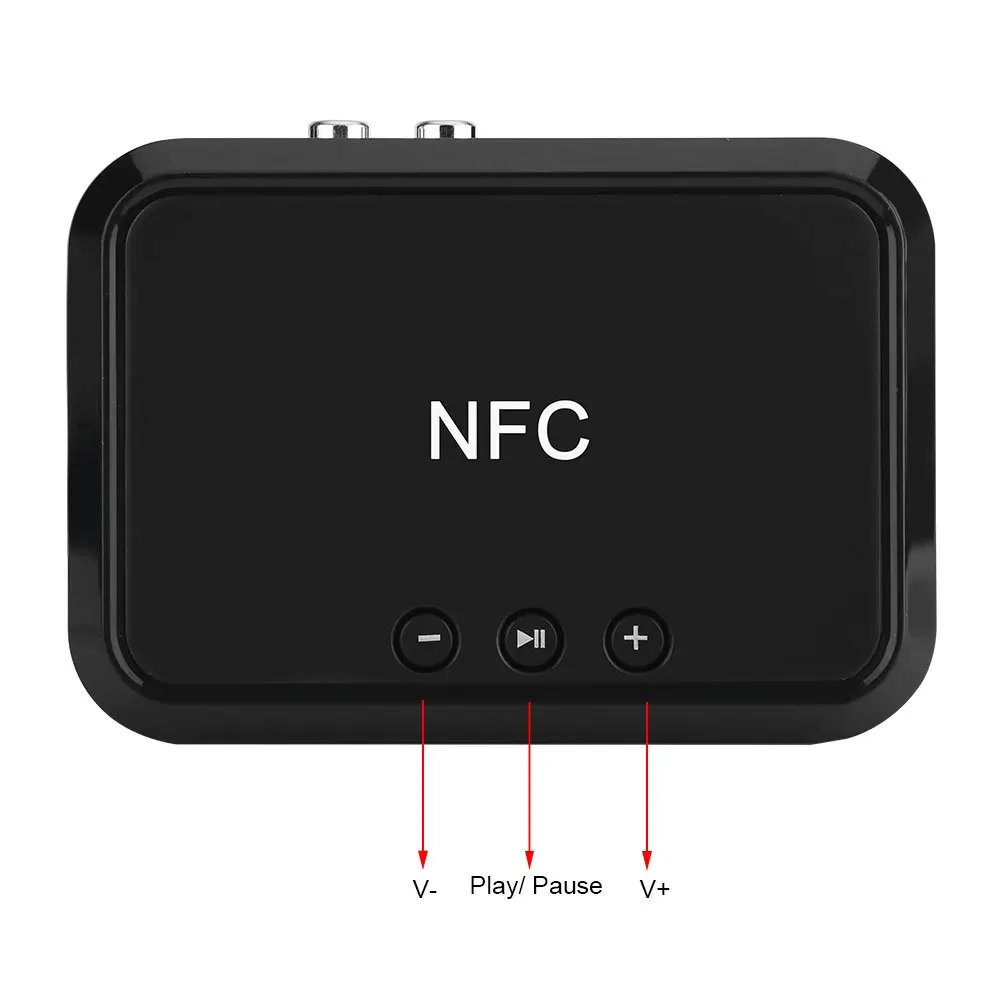 CRDC Bluetooth аудио приемник NFC Hifi стерео музыка беспроводной адаптер 3,5 3,5 мм AUX Jack/RCA для динамика домашняя Автомобильная звуковая система
