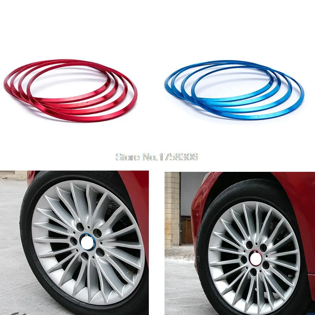 4 pcs Car Wheel hub cover Outer decorative ring modified for BMW 1 Series new 3 Series GT5 X1 X3 X5 X6