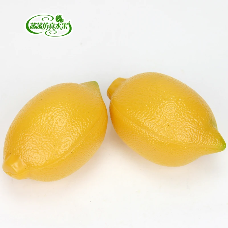 Plastic Lemon Fake Fruit Model Lemon Props Toy Supplies Props