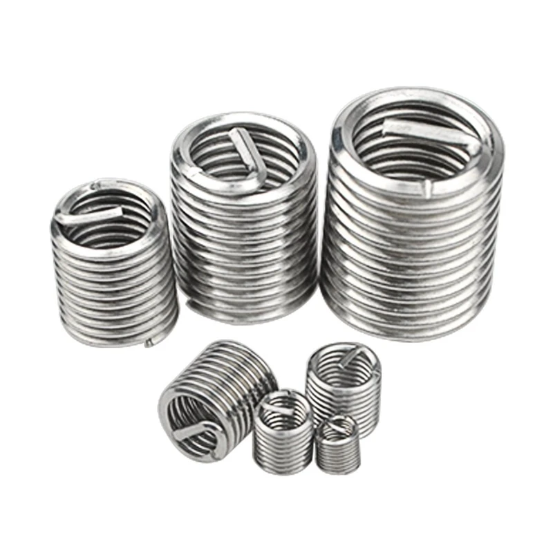 SHGO HOT-120Pcs Серебряный M3-M12 Набор для ремонта резьбы набор из нержавеющей стали для ремонта аппаратных средств