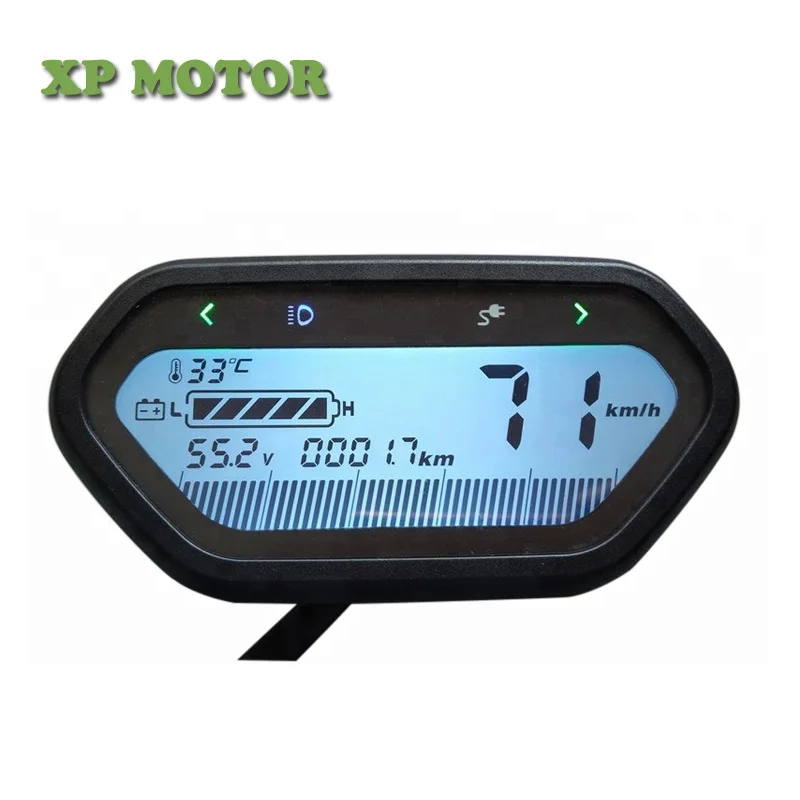 

48V-96V Electric Bike Scooter Motorcycle LCD Speed meter dashboard