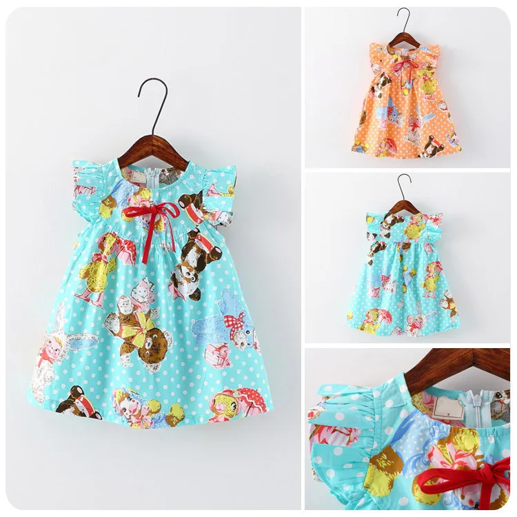 

2016 Spring New Pattern Han Children's Garment Wave Little Flying Sleeve Dress Girl Baby A Doll Unlined Garment Jacket