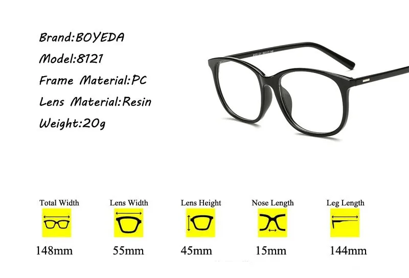 Boyeda Новый Винтаж Ретро Круглый глаз Очки Для мужчин модные компьютер прозрачный глаз Очки зрелище Рамки женские очки для Для женщин