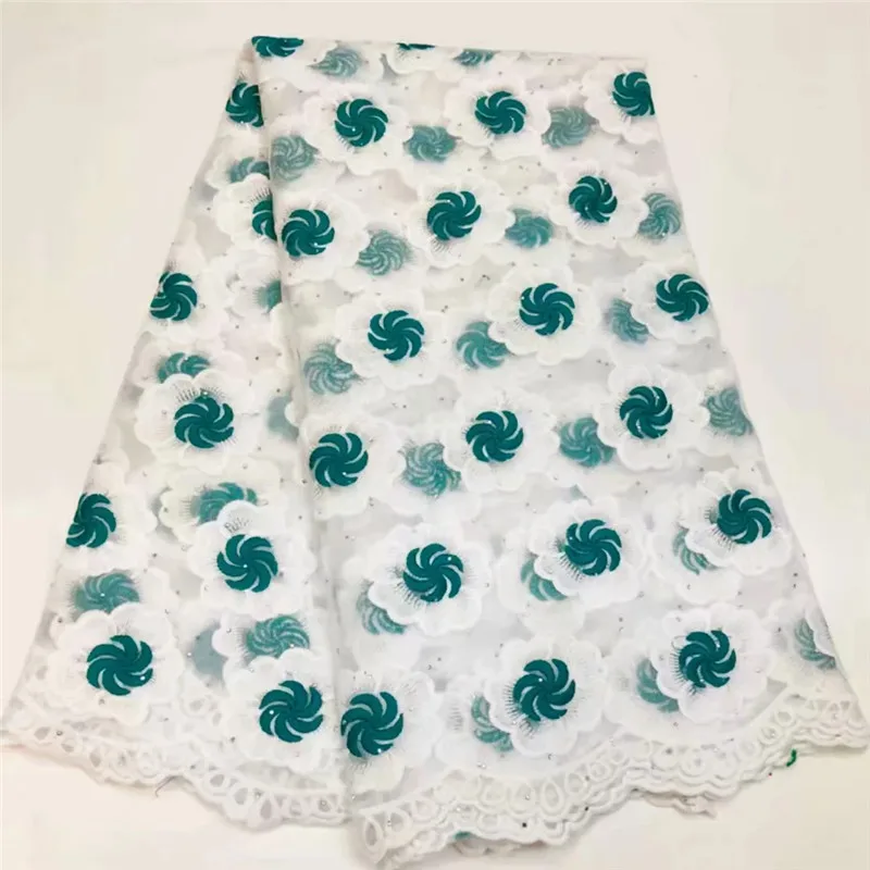 

African Lace Fabric 2019 High Quality French Mesh Lace Fabric Nigerian Beads Milk Silk Lace Fabrics For Dress XM052803