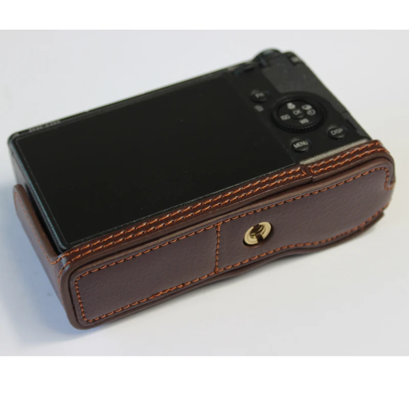 

New Genuine Leather case Set Cover Camera Half Bag Bottom Case For Ricoh GR III GR3 With Battery Opening