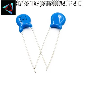 

32pcs 3KV 470PF Ceramic capacitor 3000V 470P ( 471K )
