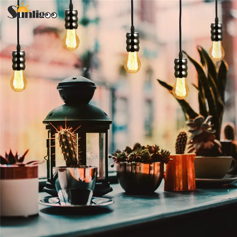 Sunligoo E26 Европейский алюминиевый подвесной светильник базовый светильник потолочный светильник держатель Лофт люстра креативный промышленный без лампы