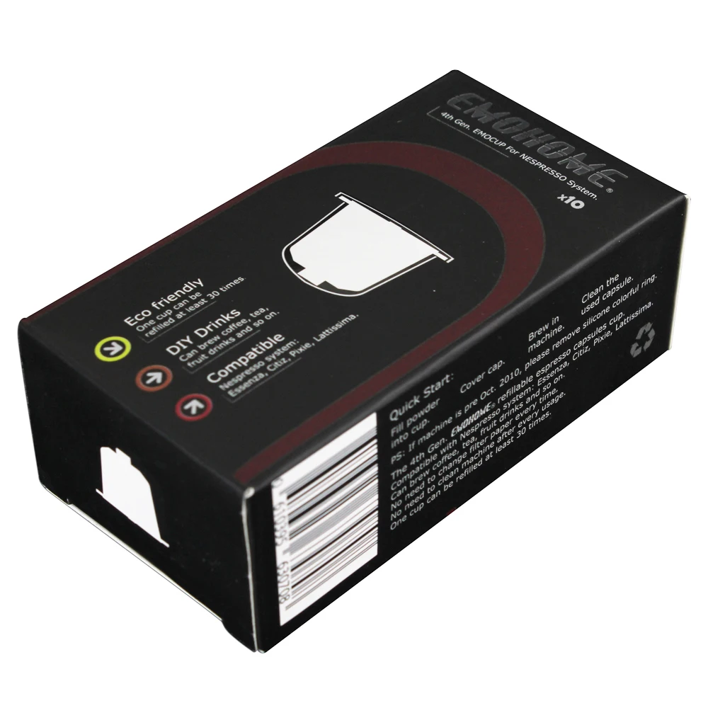 EM 04T многоразовые капсулы для кофе эспрессо совместимые с системой Nespresso +