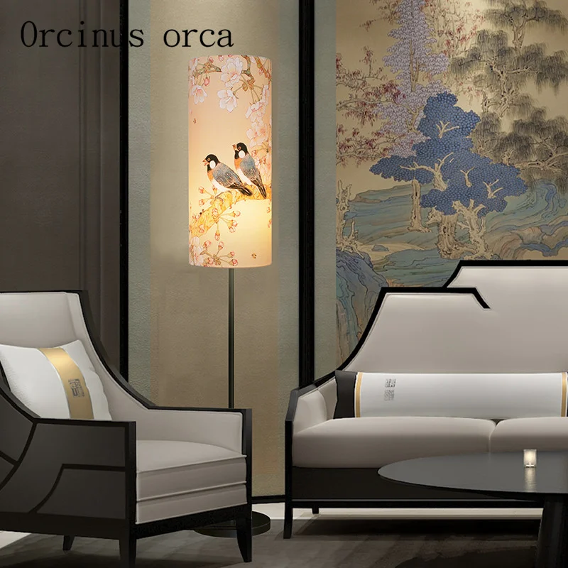 

The new Chinese style bedroom living room lamp lights retro minimalist modern creative den LED head vertical desk lamp