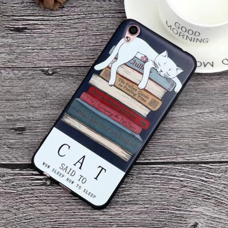 

3D Embossed Painting Matte TPU Soft Case For OPPO R9 R9 Plus R9S Cartoon Girl Cat Patterns For OPPO R9S Plus Relief Colorful
